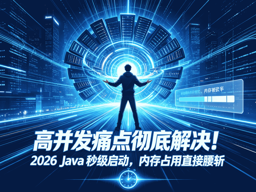 图片[1]-高并发痛点彻底解决！2026 Java 秒级启动，内存占用直接腰斩-速优课