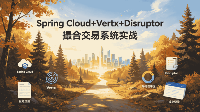 SpringCloud+Vertx+Disruptor 高并发撮合交易系统实战课程 金融行情交易引擎底层架构完整开发教程-速优课