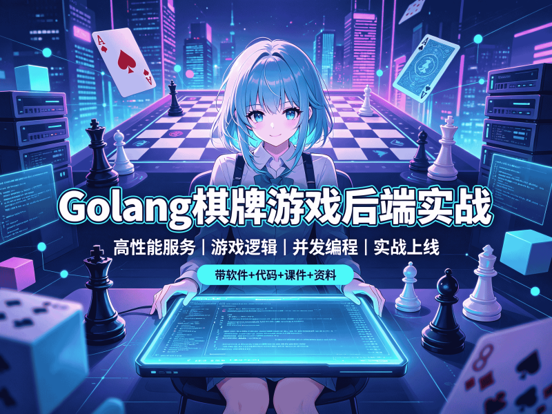 Golang棋牌游戏后端实战-速优课