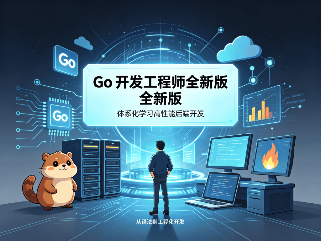 Go开发工程师全新版（VIP）从入门到实战_Go语言后端开发教程封面