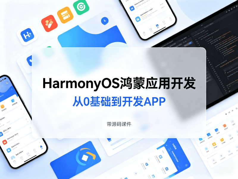 HarmonyOS 鸿蒙应用开发，从0基础到开发APP- 带源码课件-速优课