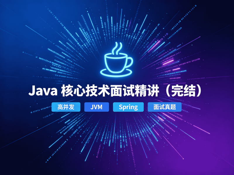 Java 核心技术面试精讲（完结）面试必备知识点汇总-速优课