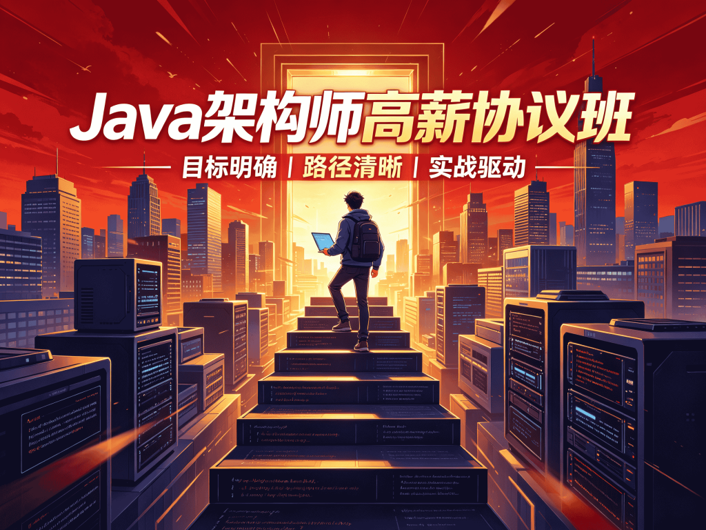 Java架构师高薪协议班精品课程分享_Java后端开发学习路线封面