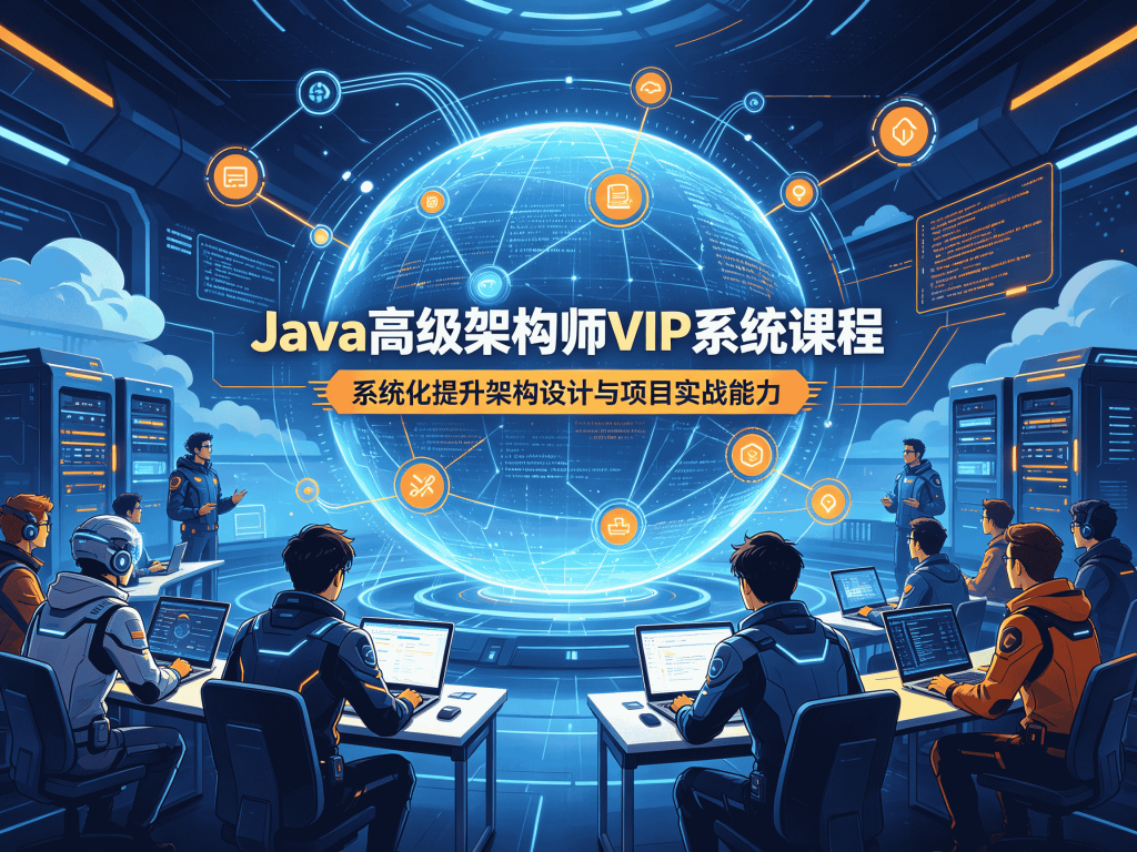 Java高级架构师VIP系统课程精品课程分享_Java后端开发学习路线封面