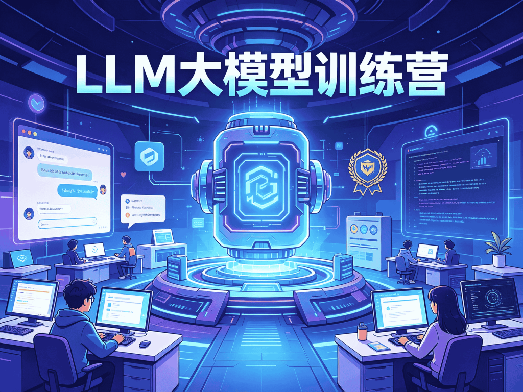 2026最全LLM大模型训练营视频教程下载_含完整资料封面