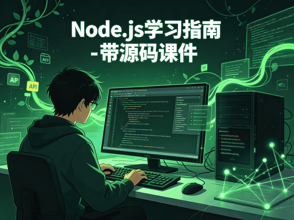 Web前端Node.js学习指南 - 带源码课件全套课程_含项目实战源码封面