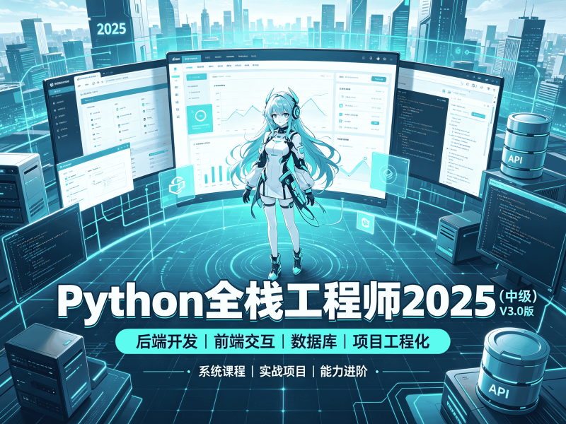 Python全栈工程师2025（中级）V3.0版-速优课