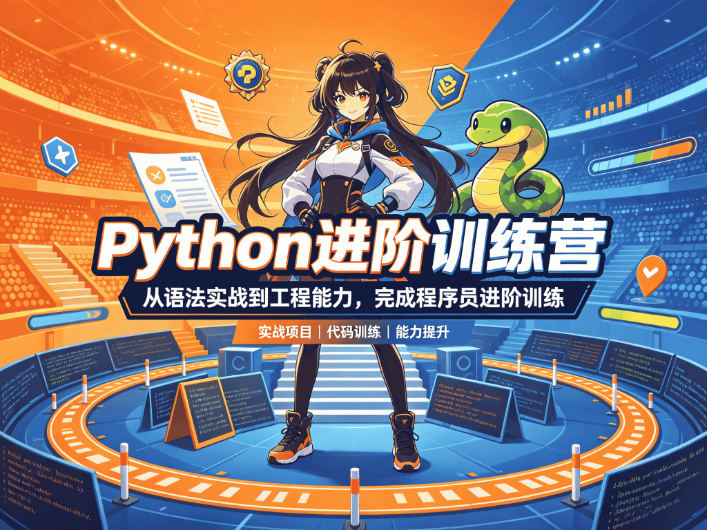 Python进阶训练营全套课程下载_Python爬虫/数据分析/AI封面