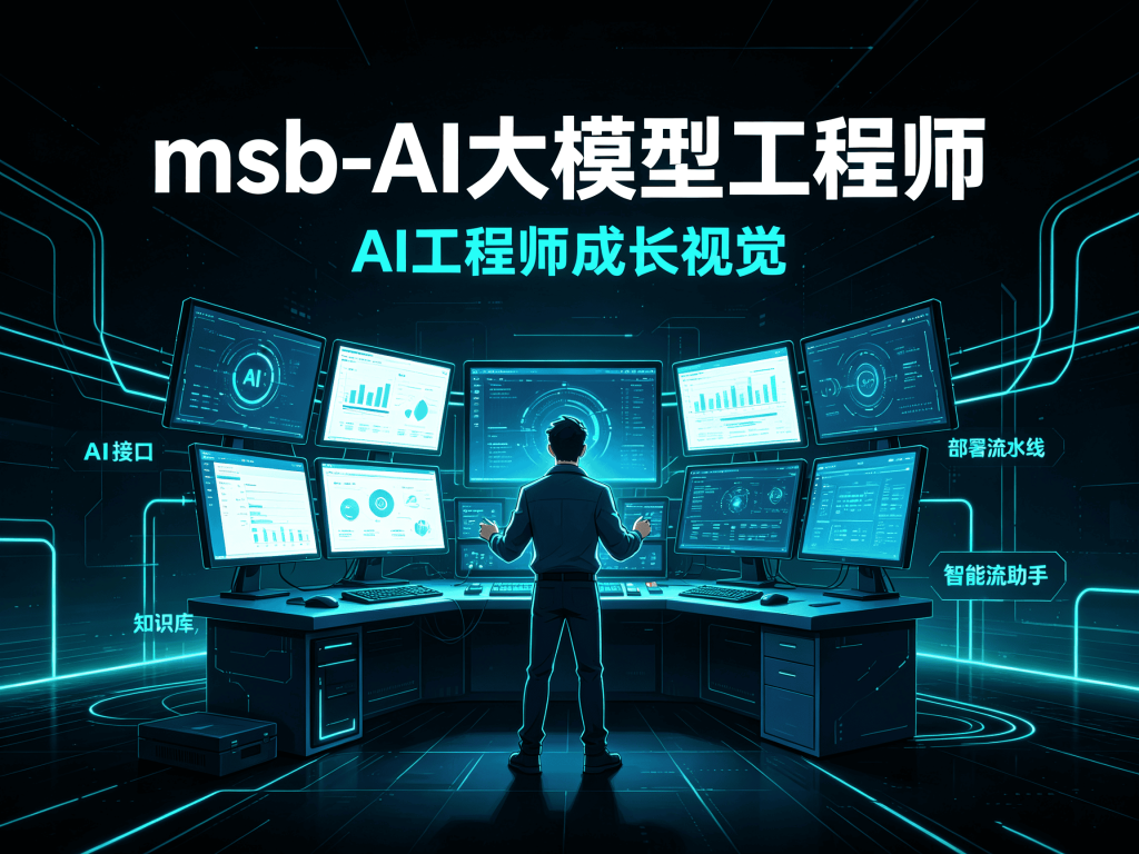 msb-AI大模型工程师体系课分享_AI从通识到工程落地封面