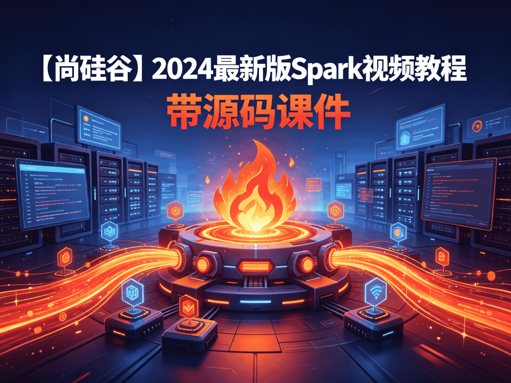 【尚硅谷】2024最新版Spark视频教程 - 带源码课件教程完整版_编程学习资源分享封面