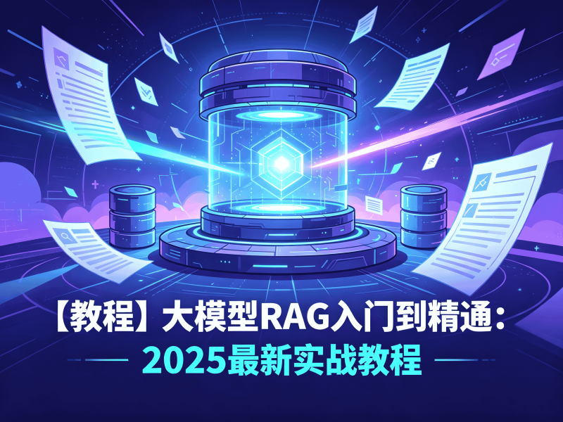 【教程】大模型RAG入门到精通：2025最新实战教程-速优课