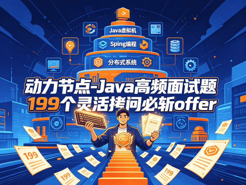 动力节点-Java高频面试题199个灵活拷问必斩offer-速优课