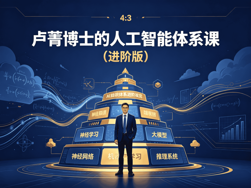 卢菁博士的人工智能体系课 (进阶版)-速优课