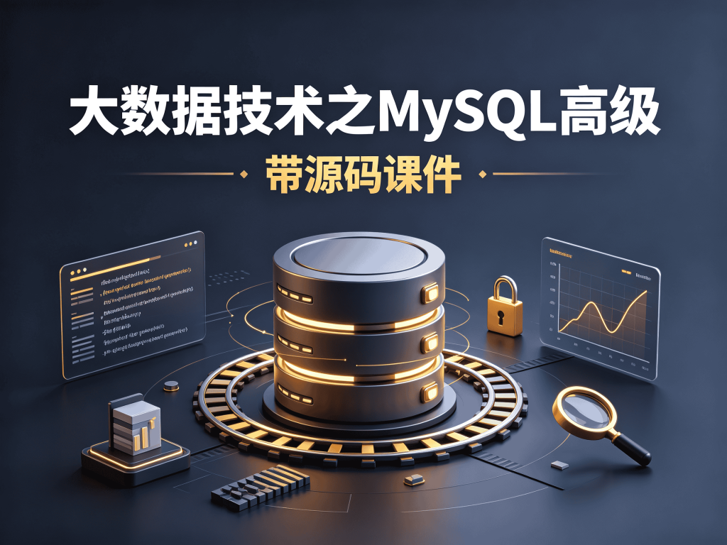 大数据技术之MySQL高级 - 带源码课件技术栈学习_Kafka/HBase/Flume全覆盖封面