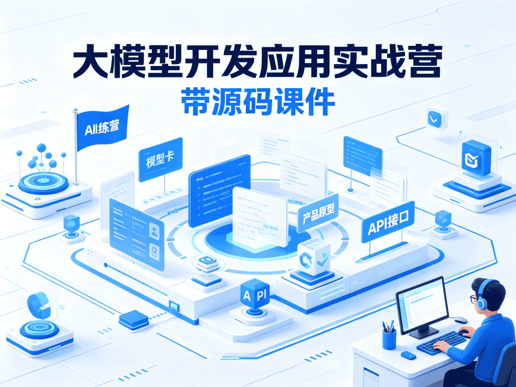 2026最全大模型开发应用实战营 - 带源码课件视频教程下载_含完整资料封面