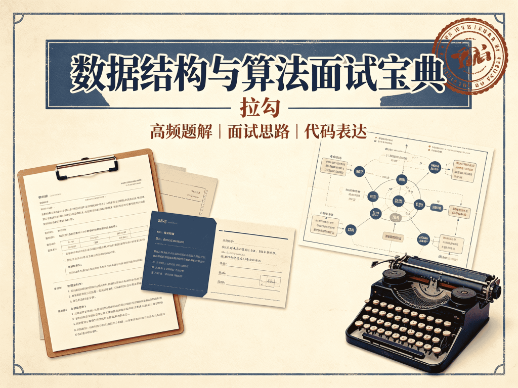 数据结构与算法面试宝典.拉勾_编程内功修炼秘籍封面