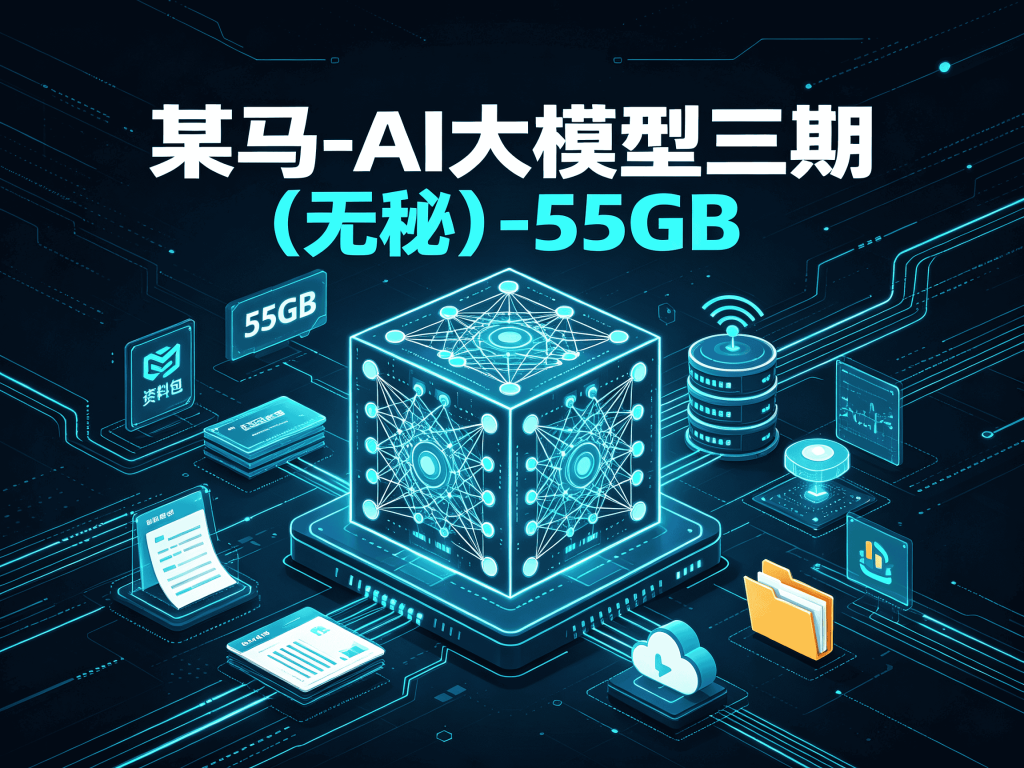某马-AI大模型三期（无秘）-55GB全套课程_含AI绘画/视频/部署实战封面