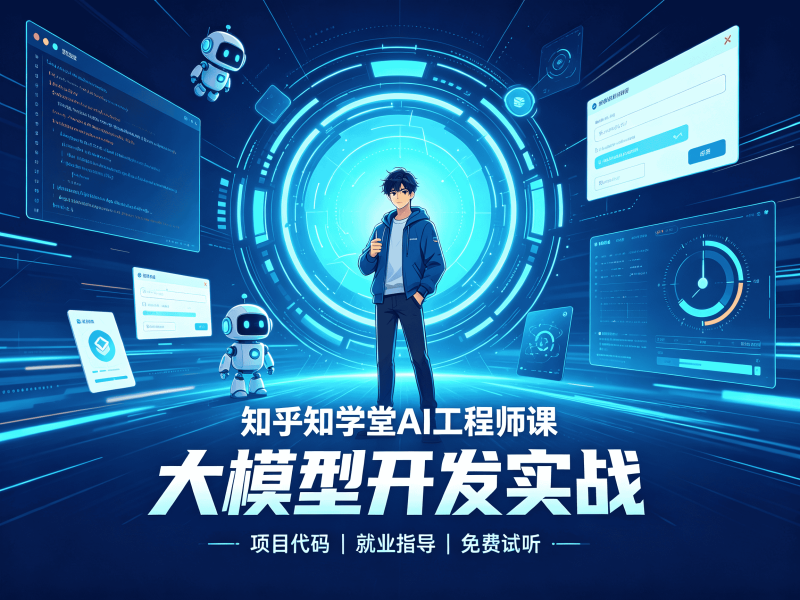 知乎知学堂AI工程师课｜大模型开发实战（11期+项目代码+就业指导+免费试听）-速优课