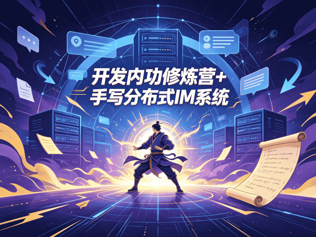 2026最全硬核学堂-开发内功修炼营集合+手写分布式IM系统视频教程下载_含完整资料封面