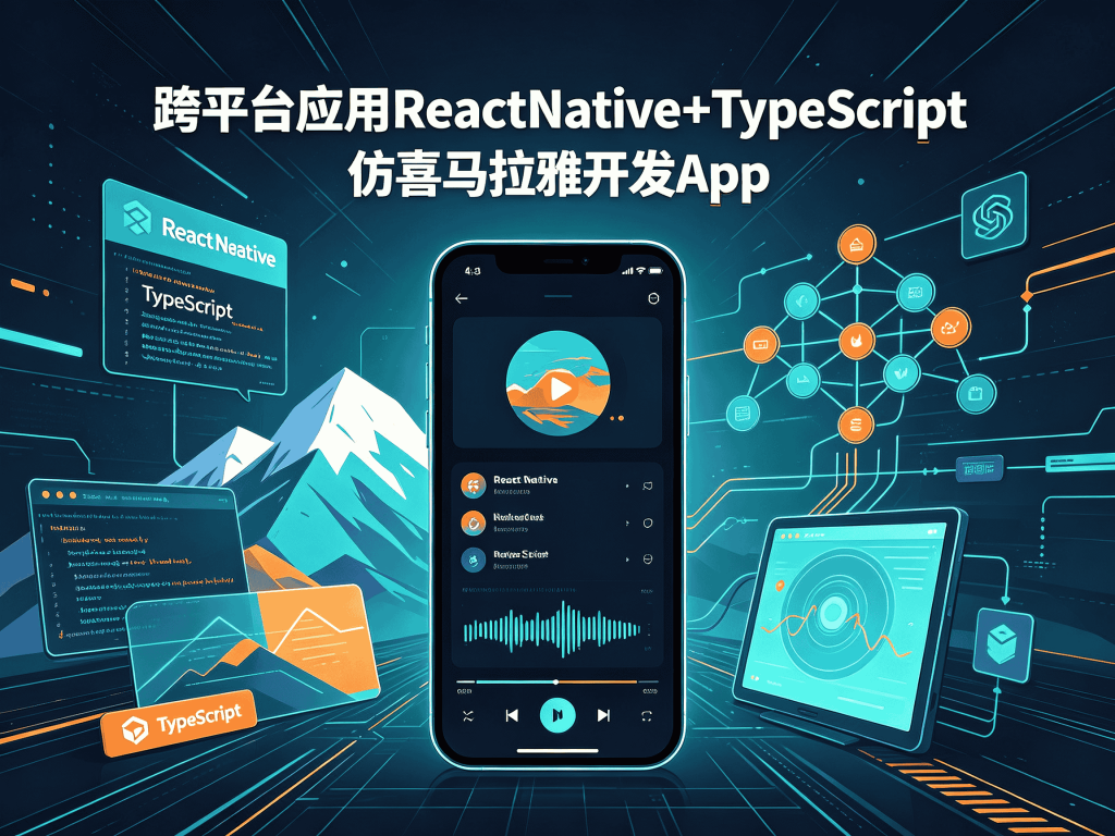 跨平台应用ReactNative+TypeScript仿喜马拉雅开发App进阶实战_大厂前端面试必备教程封面