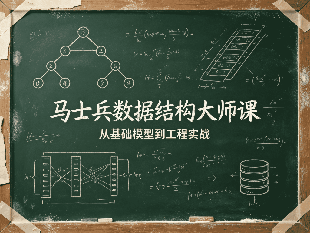 马士兵数据结构大师课系统学习_大厂面试必考内容封面