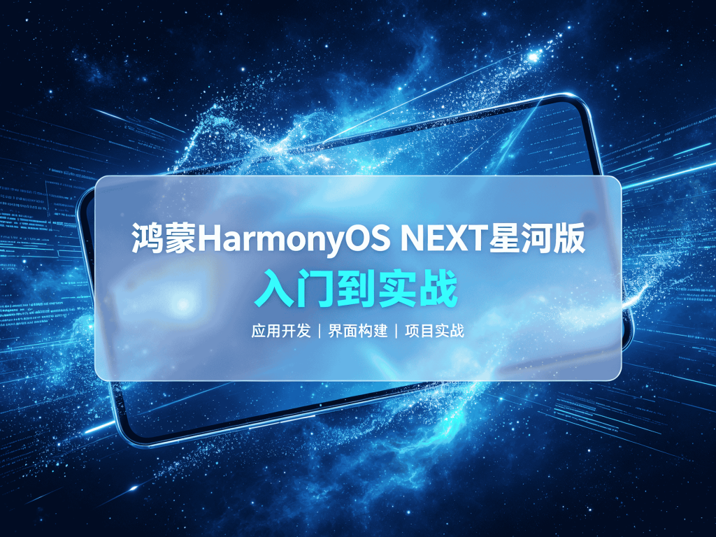 全栈鸿蒙HarmonyOS NEXT星河版入门到实战开发教程_Vue/React/Node一网打尽封面