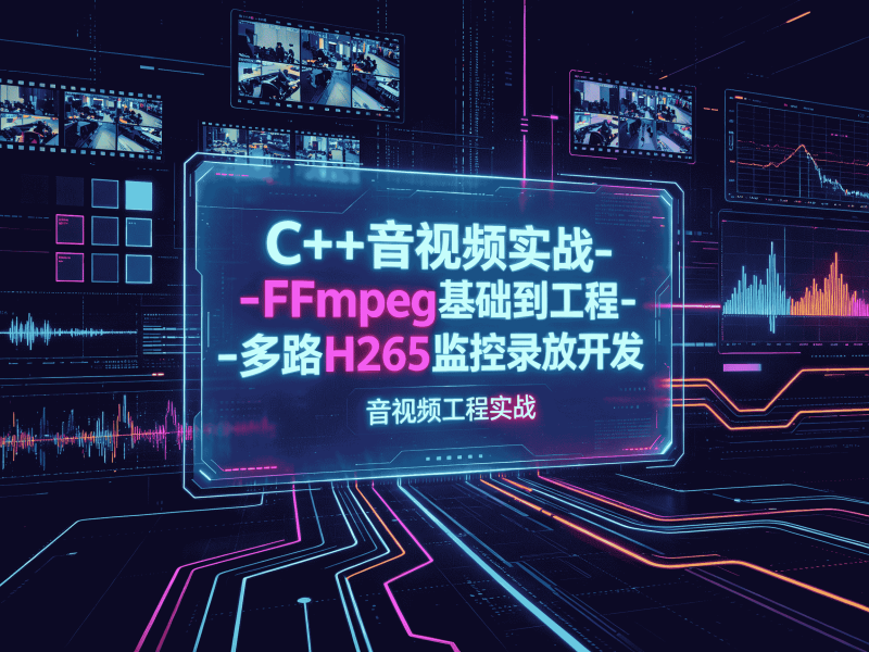 C++音视频实战-FFmpeg基础到工程-多路H265监控录放开发-速优课
