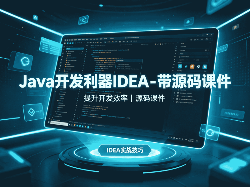 Java开发利器IDEA - 带源码课件全套教程资源分享-速优课