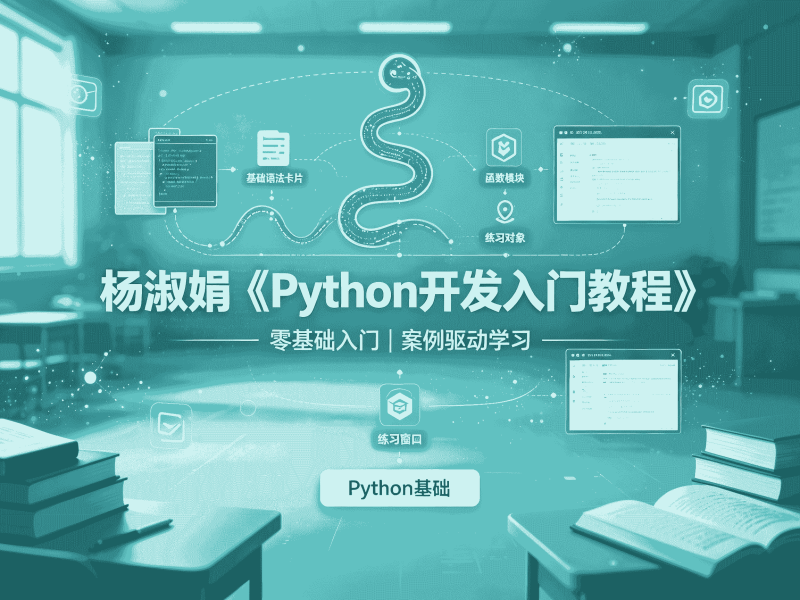 杨淑娟《Python开发入门教程》全套教程资源分享-速优课