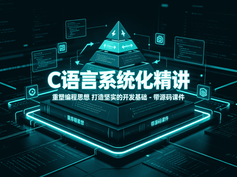 C语言系统化精讲 重塑编程思想 打造坚实的开发基础 - 带源码课件-速优课