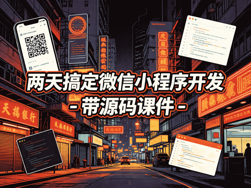 两天搞定微信小程序开发 - 带源码课件-速优课