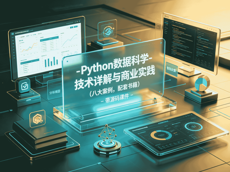 Python数据科学-技术详解与商业实践(八大案例,配套书籍) - 带源码课件-速优课