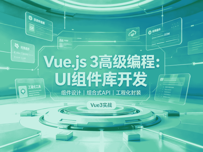 Vue.js 3高级编程:UI组件库开发全套教程资源分享-速优课