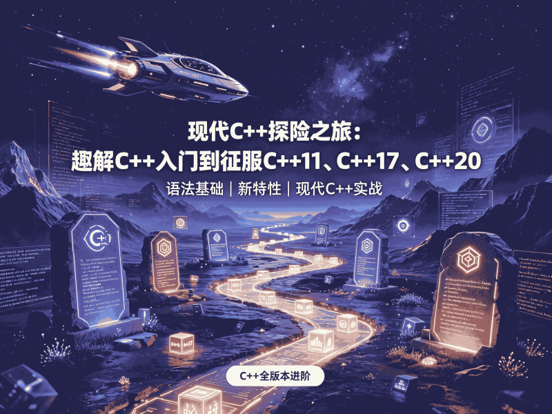 现代C++探险之旅:趣解C++入门到征服C++11、C++17、C++20全套教程资源分享-速优课